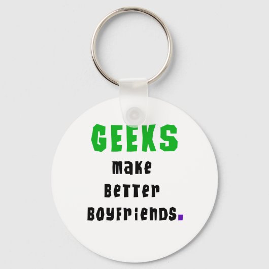 Porte-clés Les geeks font de meilleurs amis (Recto)