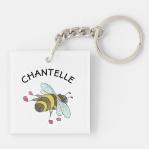 Porte-clés Les genoux de l'abeille porte - clé personnalisé