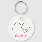 Porte-clés Les gens font face à des lignes porte - clé (Recto)