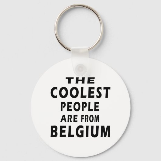 Porte-clés Les Gens Les Plus Cools Sont Belges (Recto)