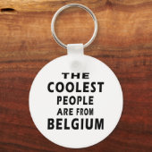 Porte-clés Les Gens Les Plus Cools Sont Belges (Recto)