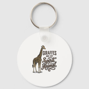 Porte-clés Les girafes sont mon animal spirituel conception d