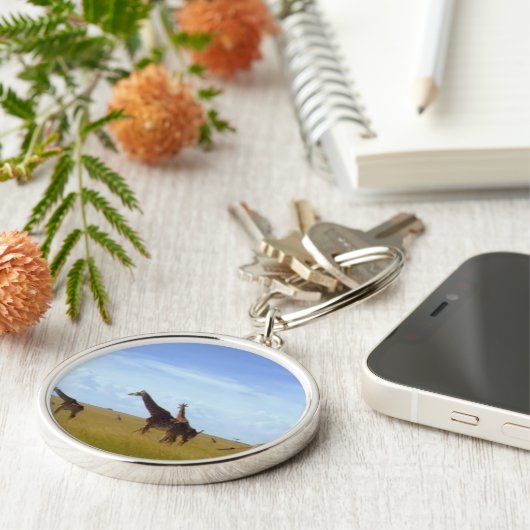 Porte-clés Les Giraffes du Parc National de Nairobi (Côté)