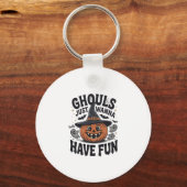 Porte-clés Les goules veulent juste s'amuser Halloween Citrou (Recto)