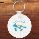 Porte-clés Les Grands Lacs (Recto)