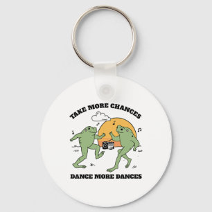Porte-clés Les grenouilles dansent ensemble