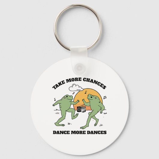 Porte-clés Les grenouilles dansent ensemble (Recto)