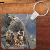 Porte-clés Les guerriers d'Apache : une embuscade sur la cava (Verso)