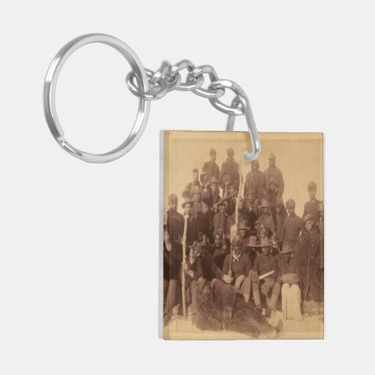Porte-clés Les guerriers du buffle : la cavalerie noire améri (Devant gauche)