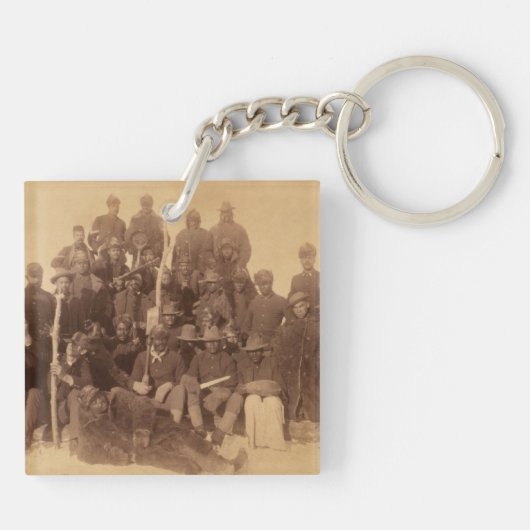 Porte-clés Les guerriers du buffle : la cavalerie noire améri (Dos)