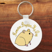 Porte-clés Les hamsters égayent ma journée (Recto)