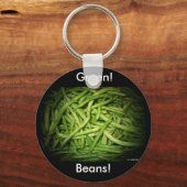 Porte-clés Les haricots verts sous les projecteurs (Recto)