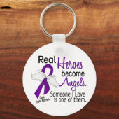 Porte-clés Les héros deviennent des anges Fibrose kystique (Recto)