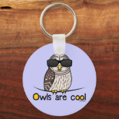 Porte-clés Les hiboux sont cool ! (Recto)