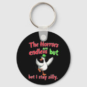 Porte-clés Les Horreurs Sont Interminables, Mais Je Reste Sil (Recto)
