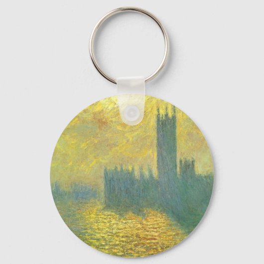 Porte-clés Les Houses de Parlement, ciel orageux de Claude Mo (Recto)