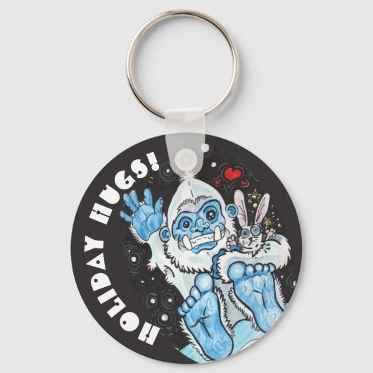 Porte-clés Les Hugs De Vacances Yeti ! (Recto)