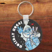 Porte-clés Les Hugs De Vacances Yeti ! (Recto)