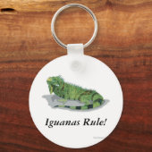 Porte-clés Les Iguanas gouvernent ! (Recto)