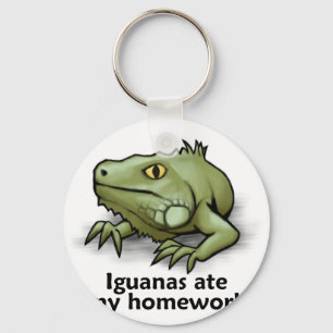 Porte-clés Les iguanes ont mangé mon travail
