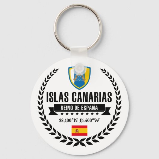 Porte-clés Les îles Canaries (Recto)