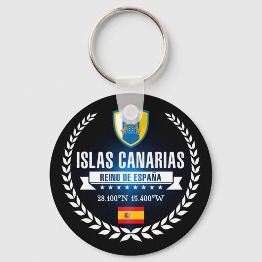Porte-clés Les îles Canaries (Recto)
