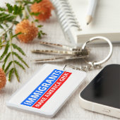 Porte-clés Les immigrés rendent l'Amérique grande (Devant droit)