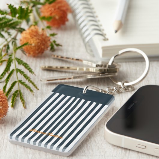 Porte-clés Les impacts de la marine | Le Monogramme de Gentle (Devant droit)