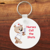 Porte-clés Les infirmières appellent les coups - L'ours des i (Recto)
