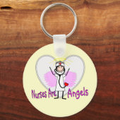 Porte-clés Les infirmières sont des anges (Recto)