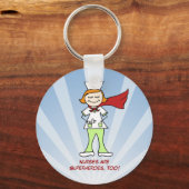 Porte-clés Les infirmières sont des super-héros (Recto)