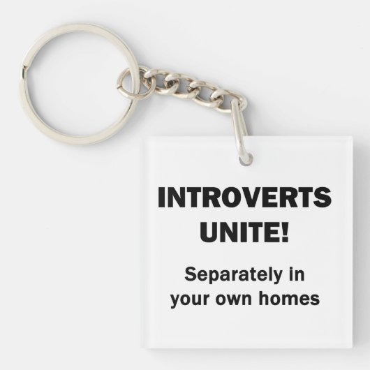 Porte-clés Les introvertis s'unissent ! (Devant)