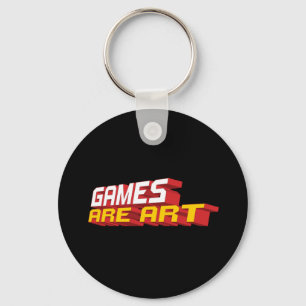Porte-clés Les jeux sont art