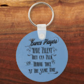 Porte-clés Les Joueurs De Bunco Ont Du Talent Avec La Couronn (Recto)