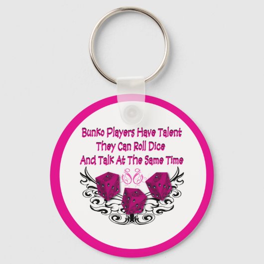 Porte-clés Les joueurs de Bunko ont du talent (Recto)