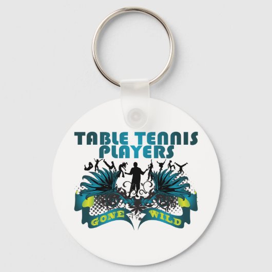 Porte-clés Les Joueurs De Tennis De Table Sont Devenus Sauvag (Recto)