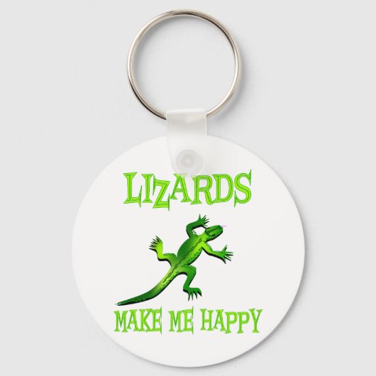 Porte-clés Les Lizards Me Rendent Heureux (Recto)