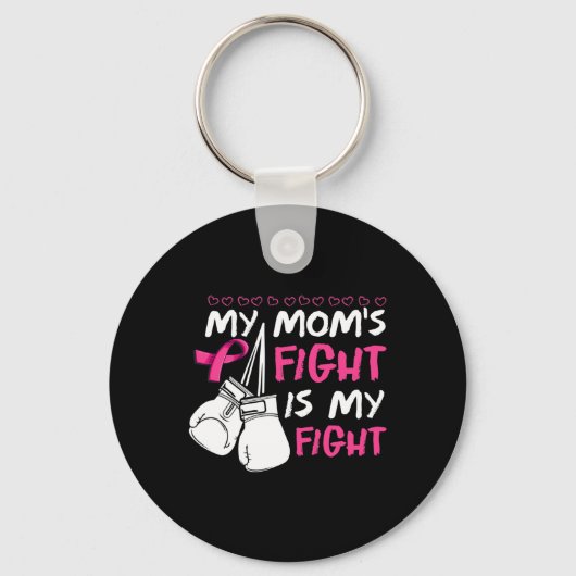 Porte-clés Les mamans combattent Ma lutte Conscience du cance (Recto)