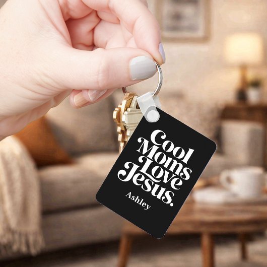 Porte-clés Les mamans cool aiment Jésus