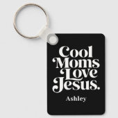 Porte-clés Les mamans cool aiment Jésus (Recto)