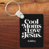 Porte-clés Les mamans cool aiment Jésus (Recto)