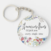 Porte-clés Les mamans fleurs sauvages étaient des fleurs disa (Devant)