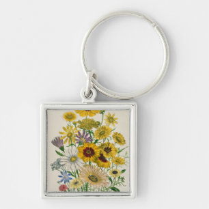 Porte-clés Les marguerites, plaquent 31 "des dames
