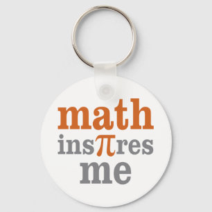 Porte-clés Les mathématiques m'inspirent