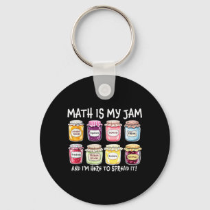 Porte-clés Les maths c'est de la confiture et je suis là pour