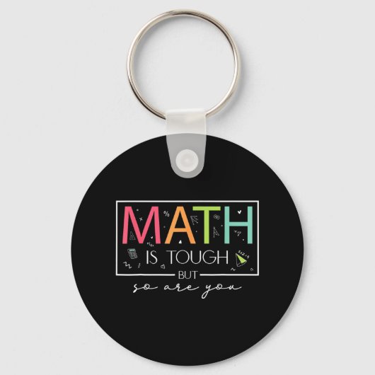 Porte-clés Les maths c'est dur mais vous aussi Retour au math (Recto)