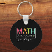 Porte-clés Les maths c'est dur mais vous aussi Retour au math (Recto)