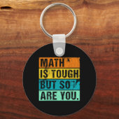 Porte-clés Les maths c'est dur mais vous aussi Retour au math (Recto)