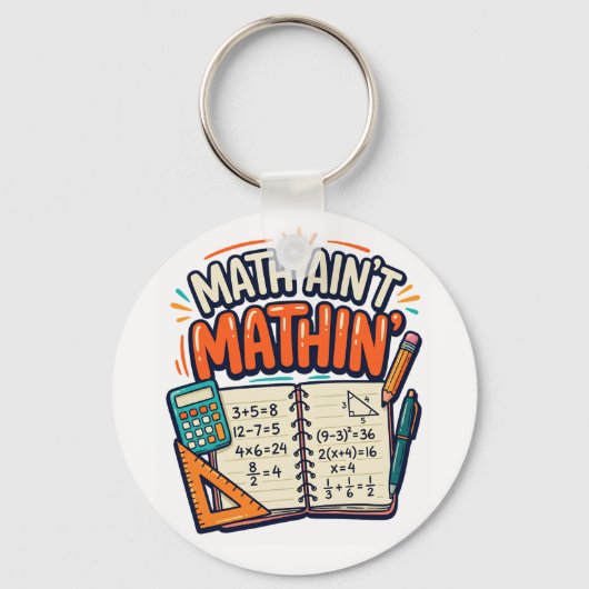 Porte-clés Les maths, c'est pas les maths (Recto)
