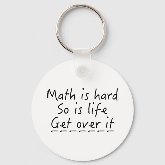 Porte-clés Les maths sont dures (Recto)